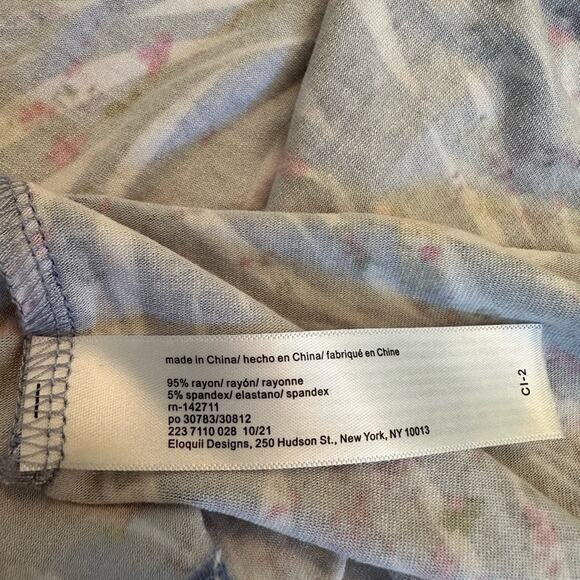 Eloquii Elements Dolman Sleeve Asymmetrical Ruched Zebra Print Dress 22/24 - Picture 15 of 16